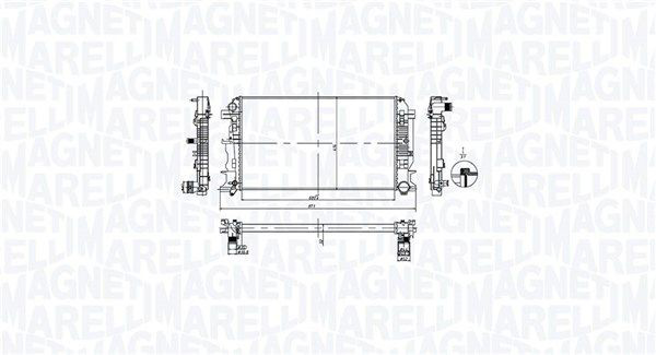 350213212600 Magneti Marelli Радіатор охолодження двигуна